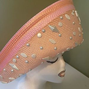 Stylish Pink Jack McConnell Church Dress Hat